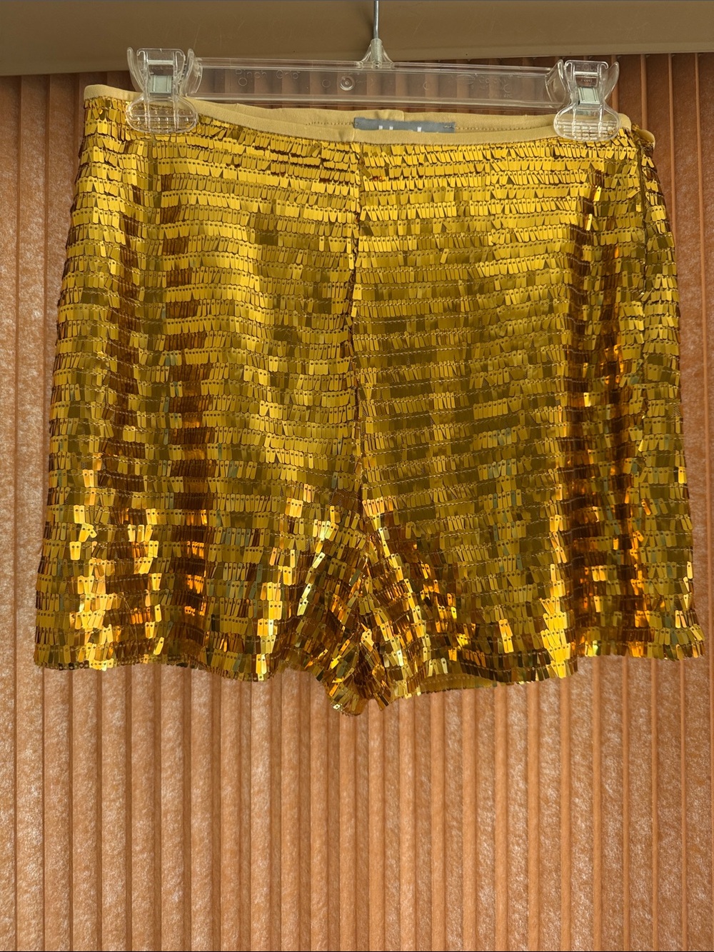Blue B Gold Sequin Women’s Shorts Size S NWT